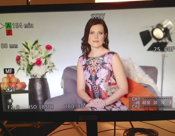 Widescreen Studio, recording the online training 'Well Fit For Work', 05/2016. Photo: Kaur Lass